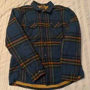 Brixton Blue and Brown Plaid Jacket